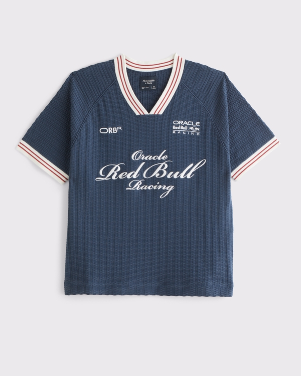 Oracle Red Bull Racing Soccer Jersey-Inspired Sweater, Deep Sea view 1