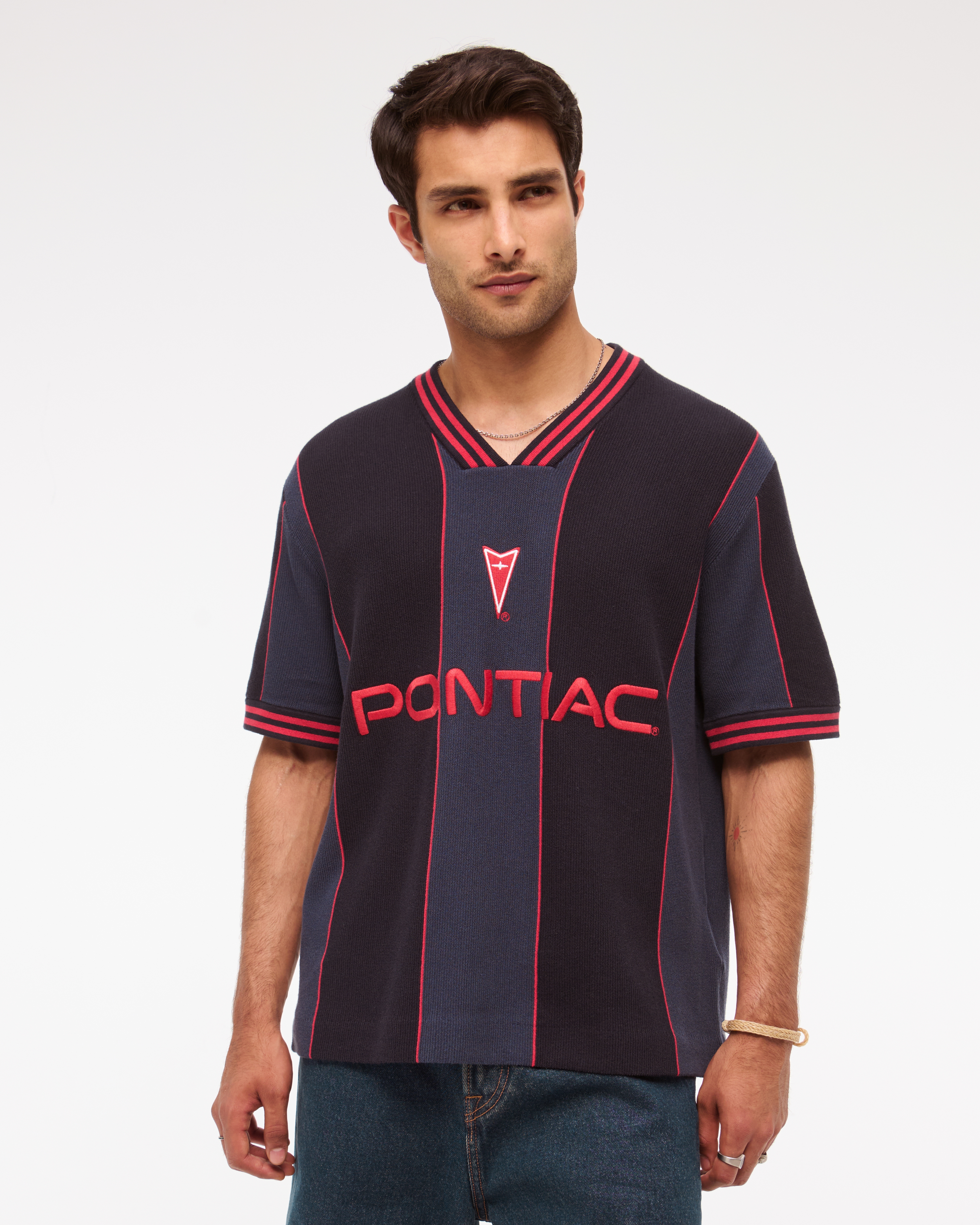 Abercrombie & Fitch Pontiac Soccer Jersey-inspired Sweater In Multi