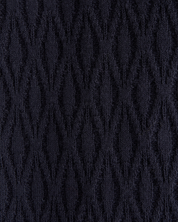 Jacquard Pattern Button-Through Sweater Polo