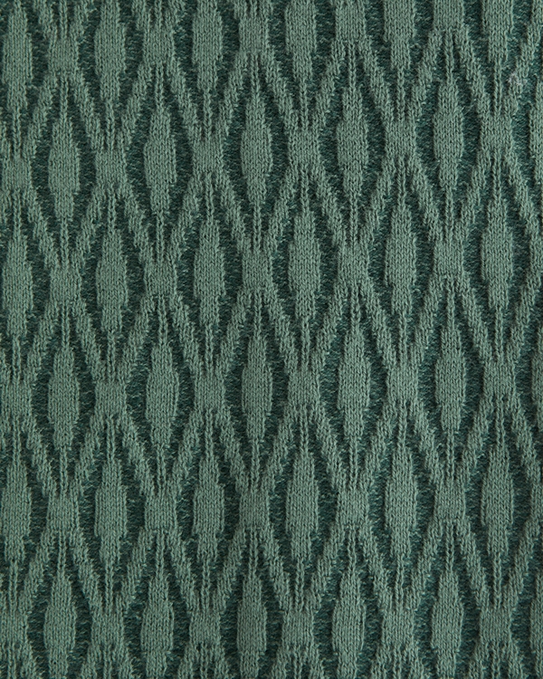 Jacquard Pattern Button-Through Sweater Polo