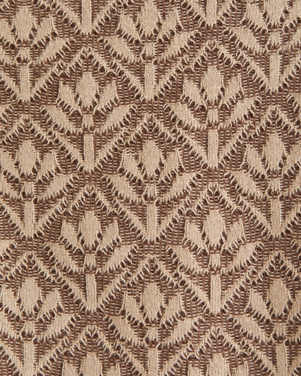 Jacquard Pattern Button-Through Sweater Polo