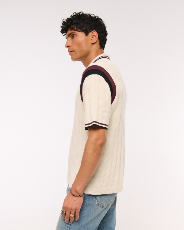 Preppy Zip Sweater Polo