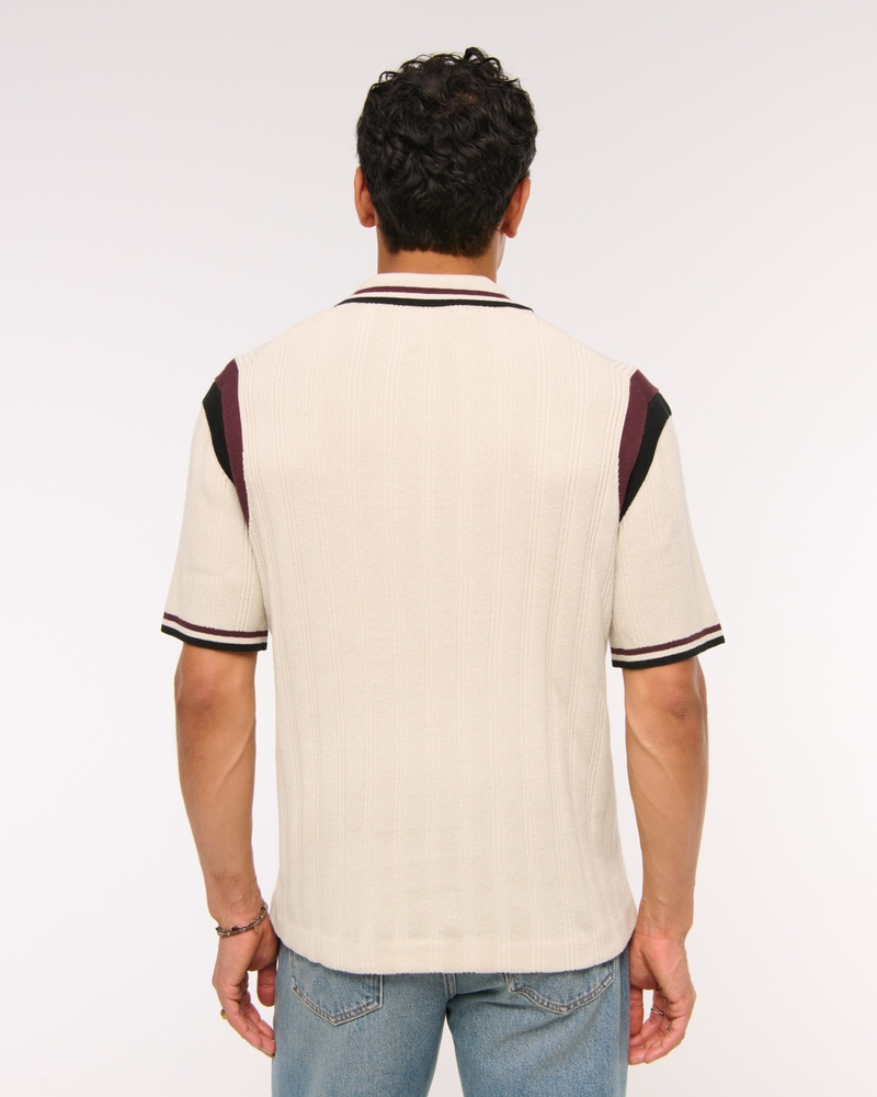 Men's Preppy Zip Sweater Polo | Men's Clearance | Abercrombie.com