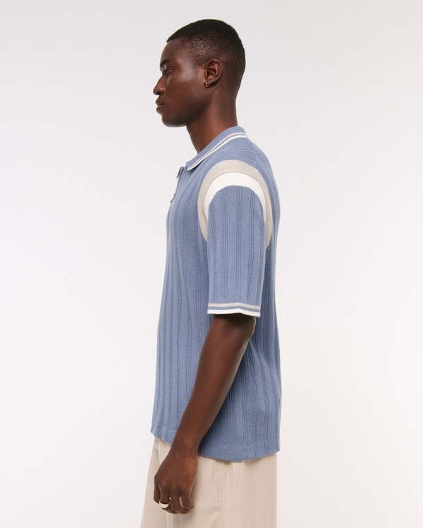 Preppy Zip Sweater Polo