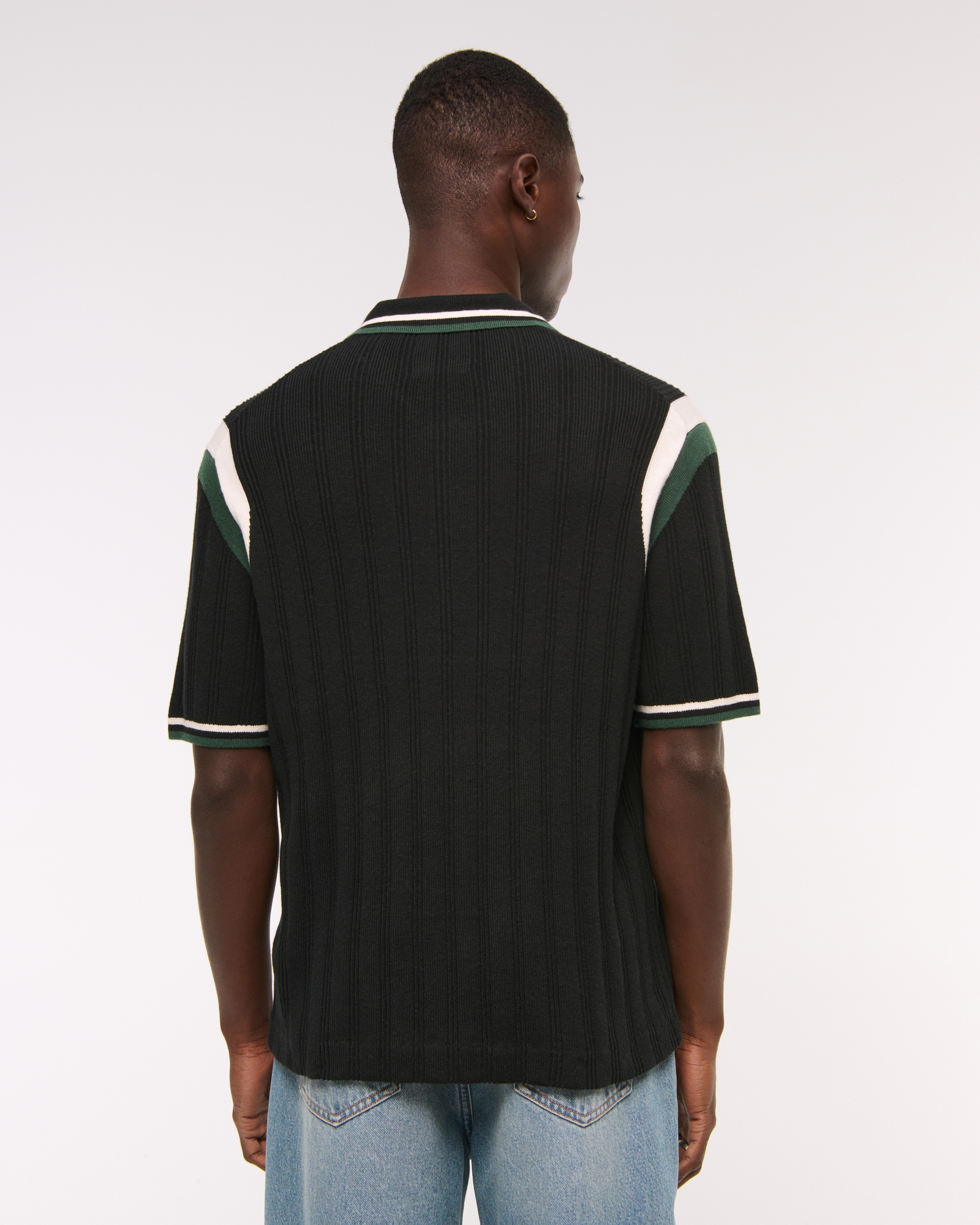 Preppy Zip Sweater Polo