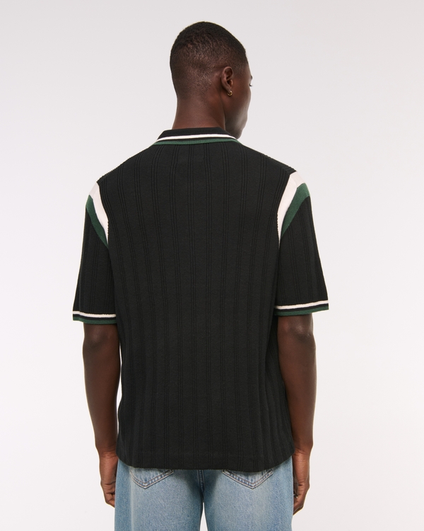 Preppy Zip Sweater Polo