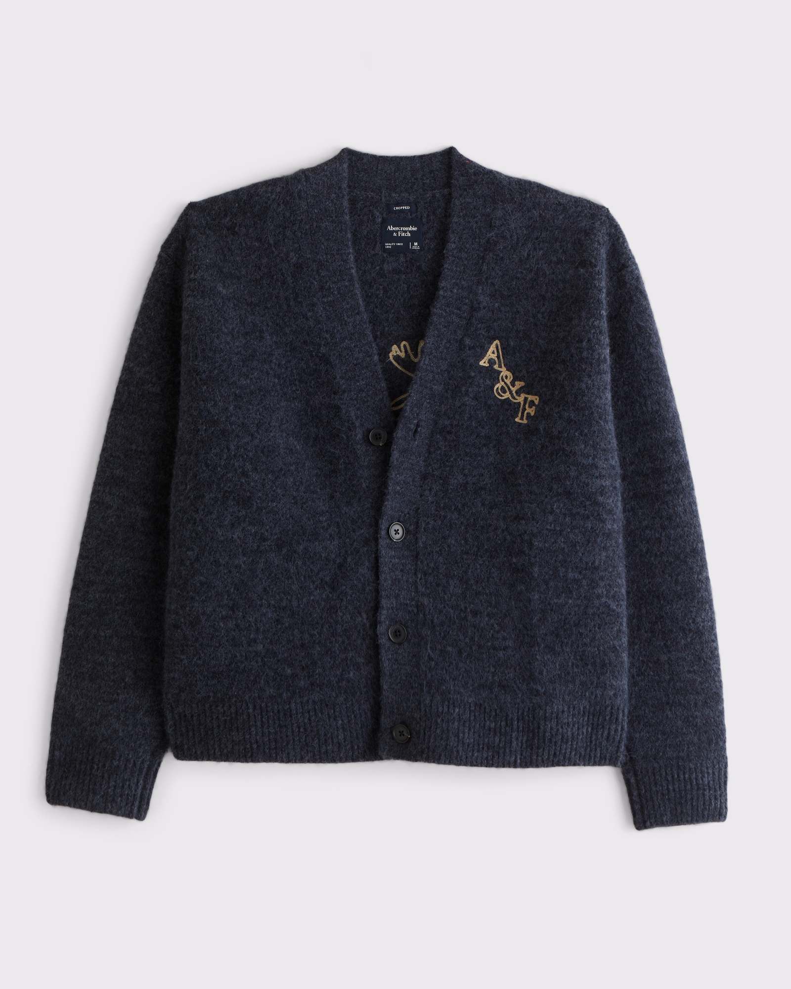 新品　Abercrombie&amp;Fitch ニット　カーディガン Abercrombie&Fitch（アバクロンビー&フィッチ） 正規 アバクロ メンズ