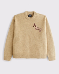 Logo 毛絨圓領毛衣