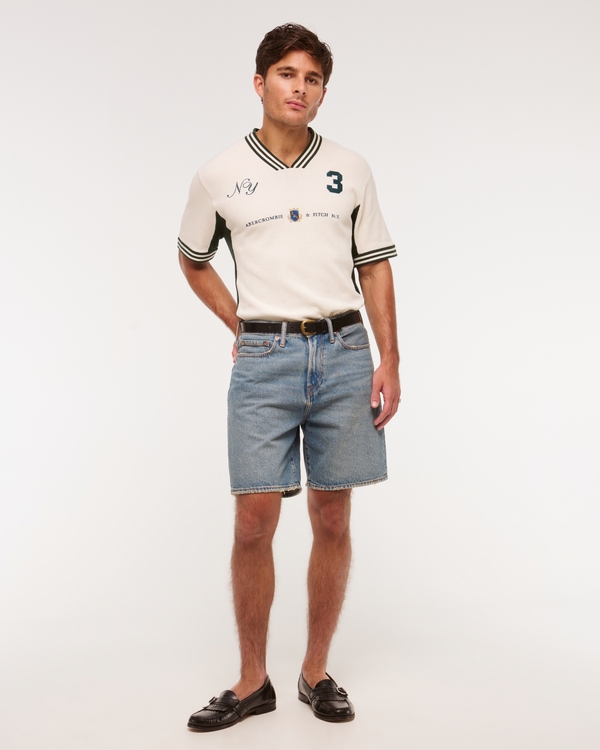 Men's Soccer Jersey-Inspired Sweater | Men's Sale | Abercrombie.com