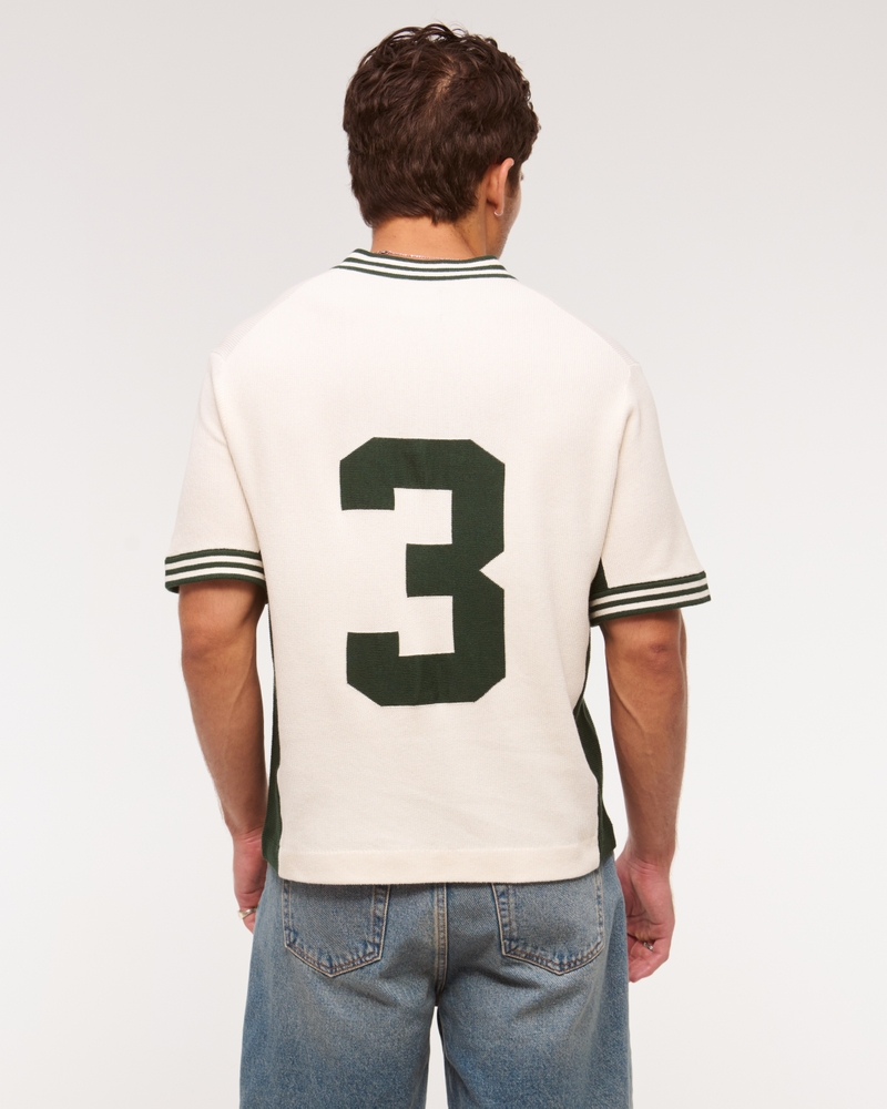 Men's Soccer Jersey-Inspired Sweater | Men's Sale | Abercrombie.com