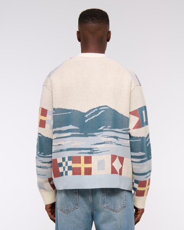 COOGI カラフルパッチワークカーディガン M メンズ 航海グラフィック パッチワーク カーディガン | メンズ セール