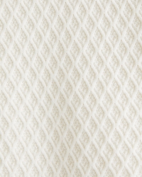 Diamond Stitch Button-Through Sweater Polo