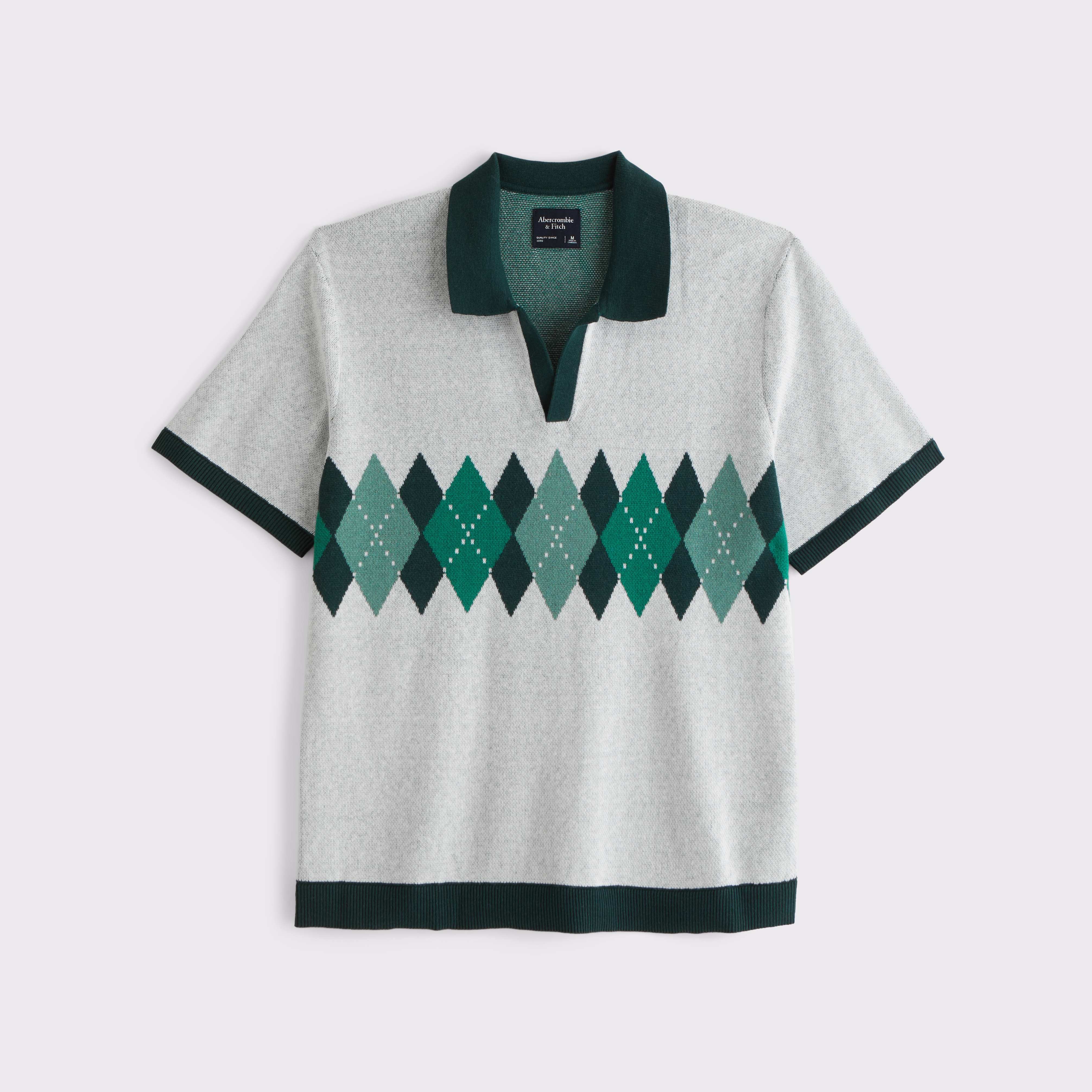 【NOMA t.d.】ARGYLE OPEN COLLAR L/S SHIRT 6_27ad609b-0157-427b-ba77-