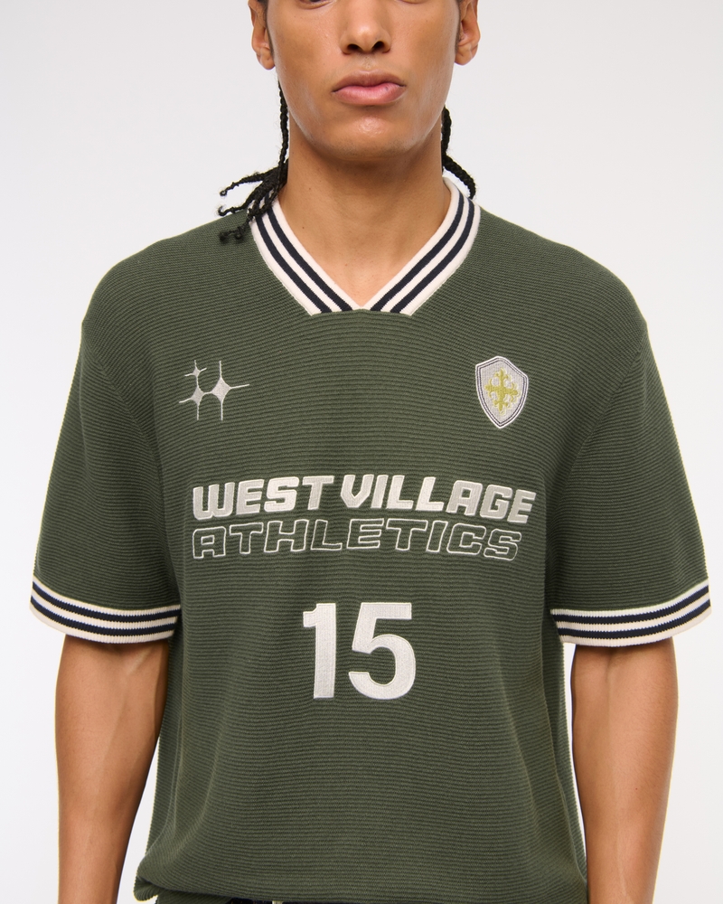 West Village Soccer Jersey-Inspired Sweater