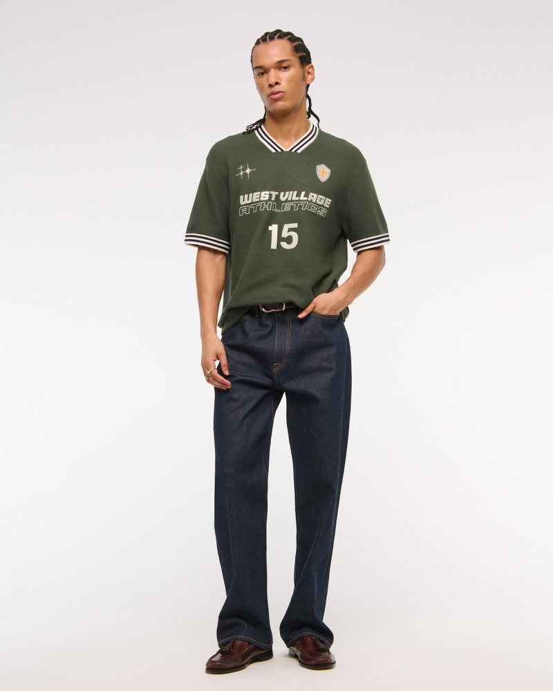 West Village Soccer Jersey-Inspired Sweater