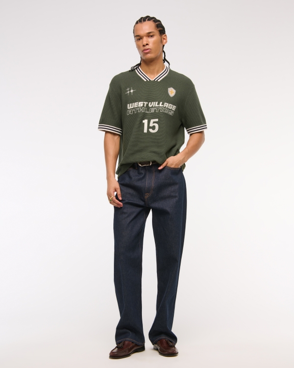 Men's West Village Soccer Jersey-Inspired Sweater | Men's