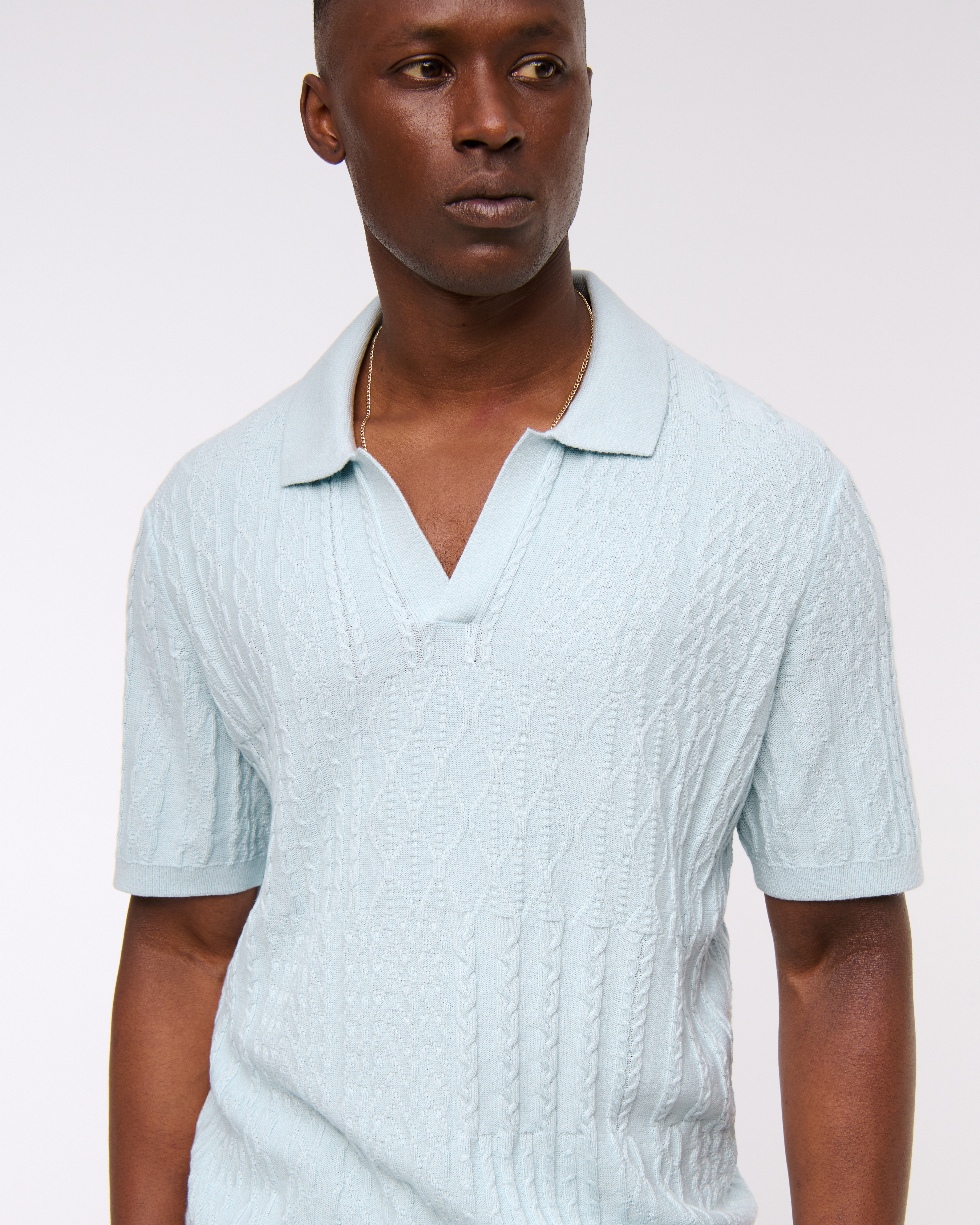 【MODERNIF】Cable open collar knit Screenshot_20201227-