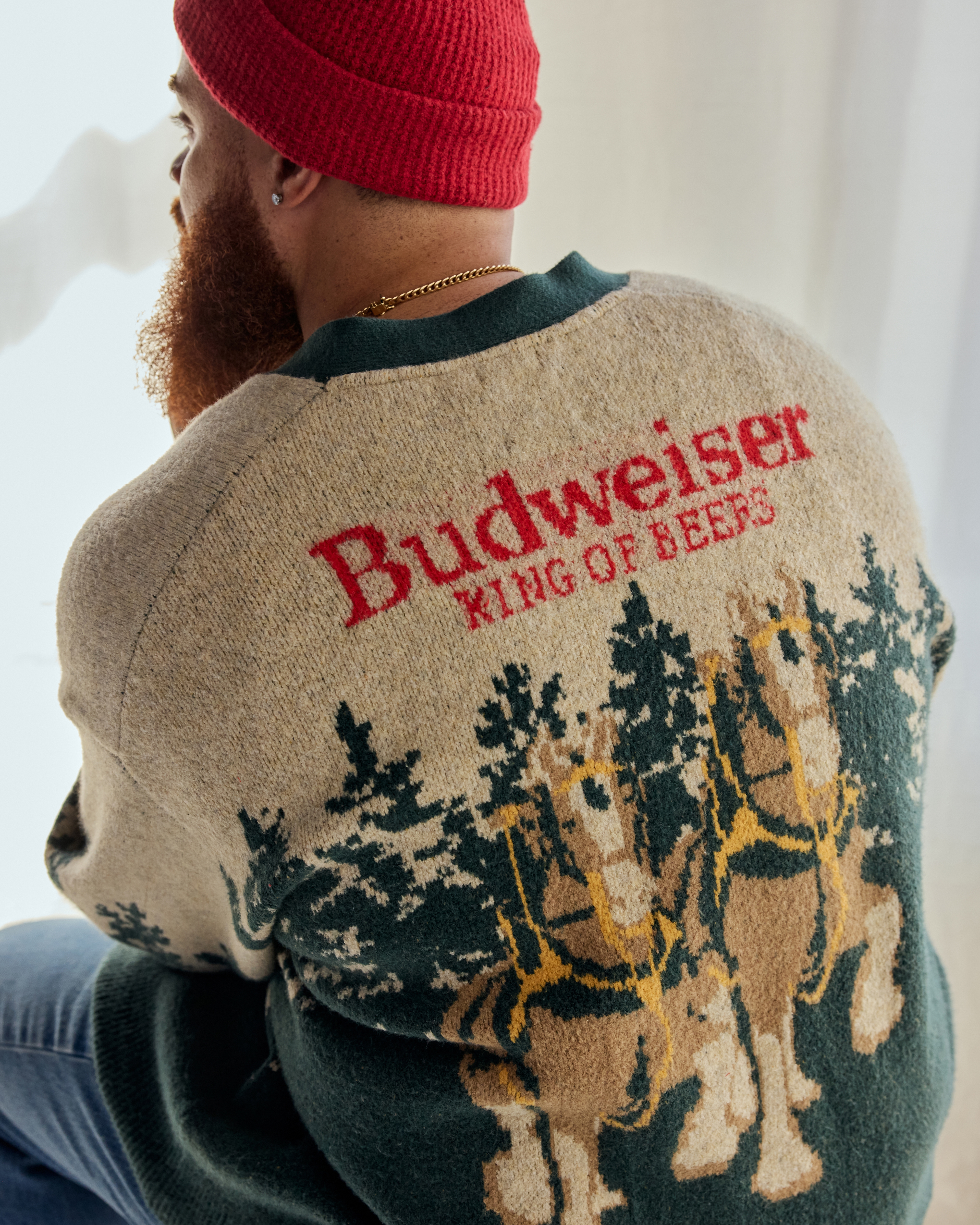 Мужские кардиганы Abercrombie & Fitch Budweiser Cardigan — фото 3