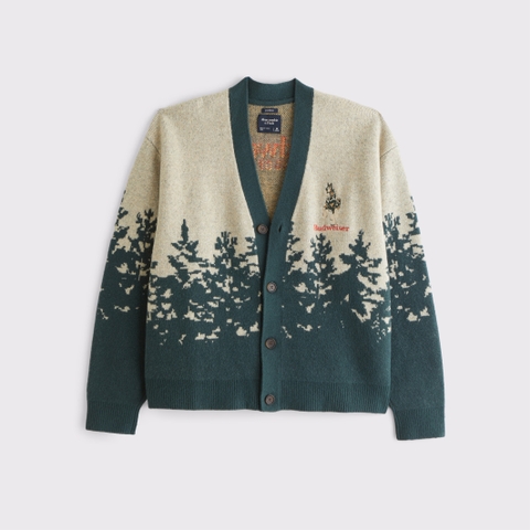 Мужские кардиганы Abercrombie & Fitch Budweiser Cardigan