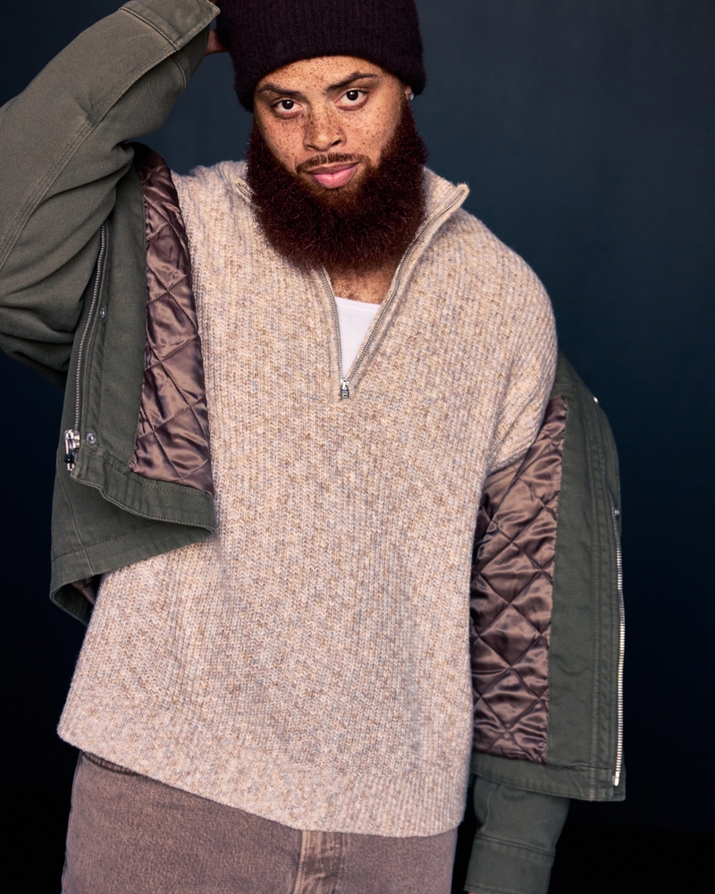 A&F Essential Half-Zip Sweater