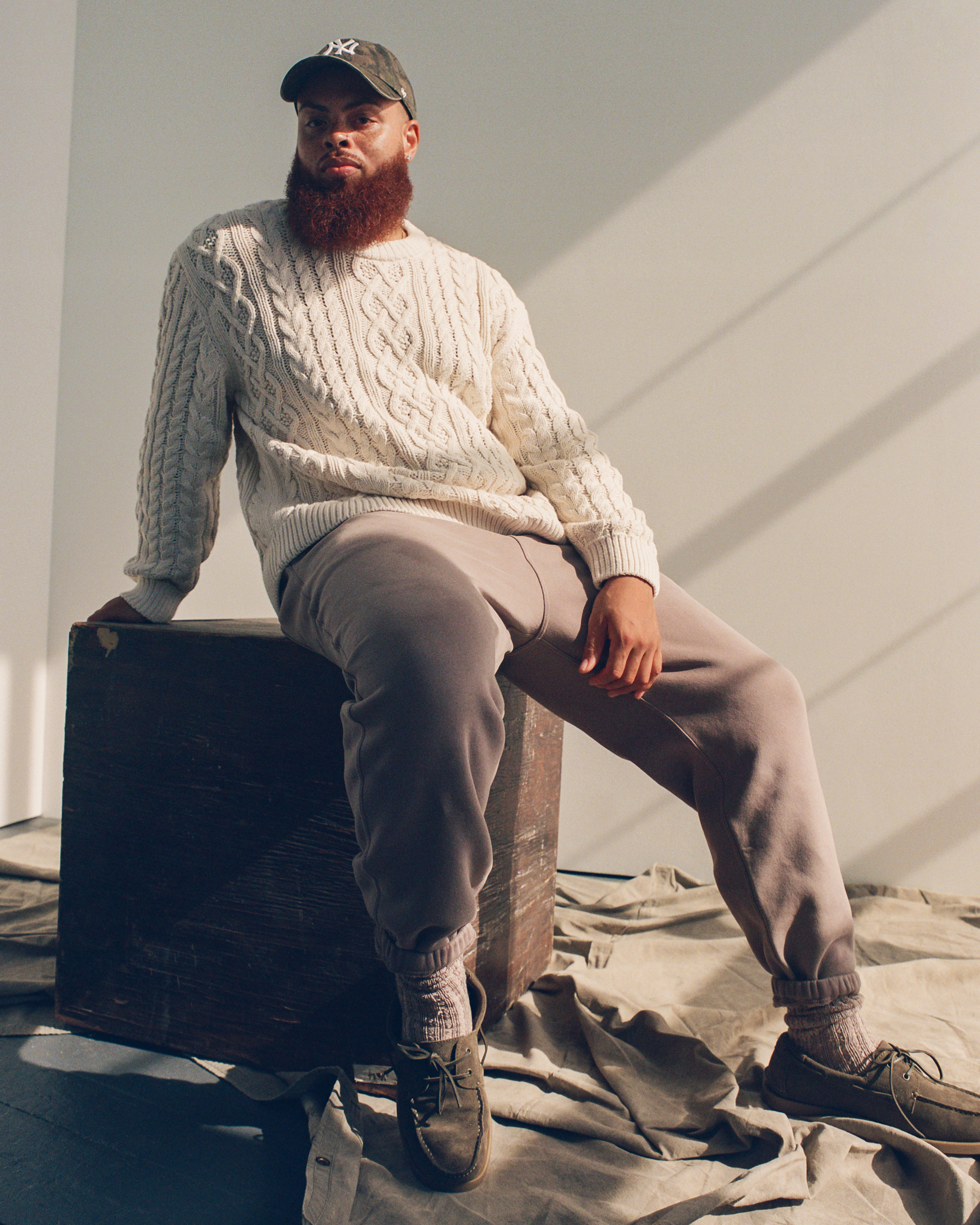 Мужские свитеры Abercrombie & Fitch Oversized Cable Crew Sweater — фото 2