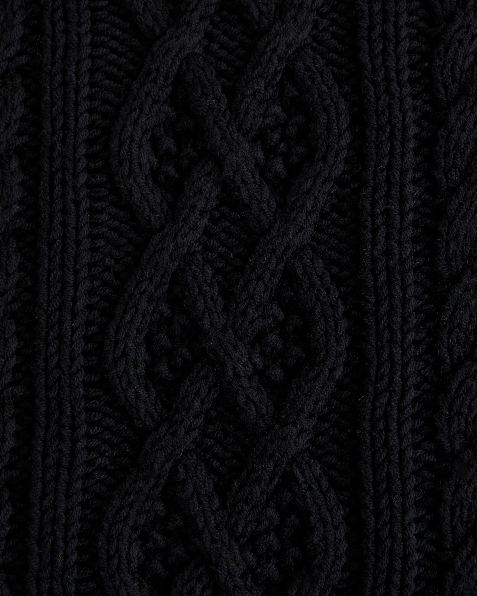 Oversized Cable Crew Sweater