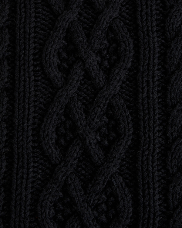 Oversized Cable Crew Sweater