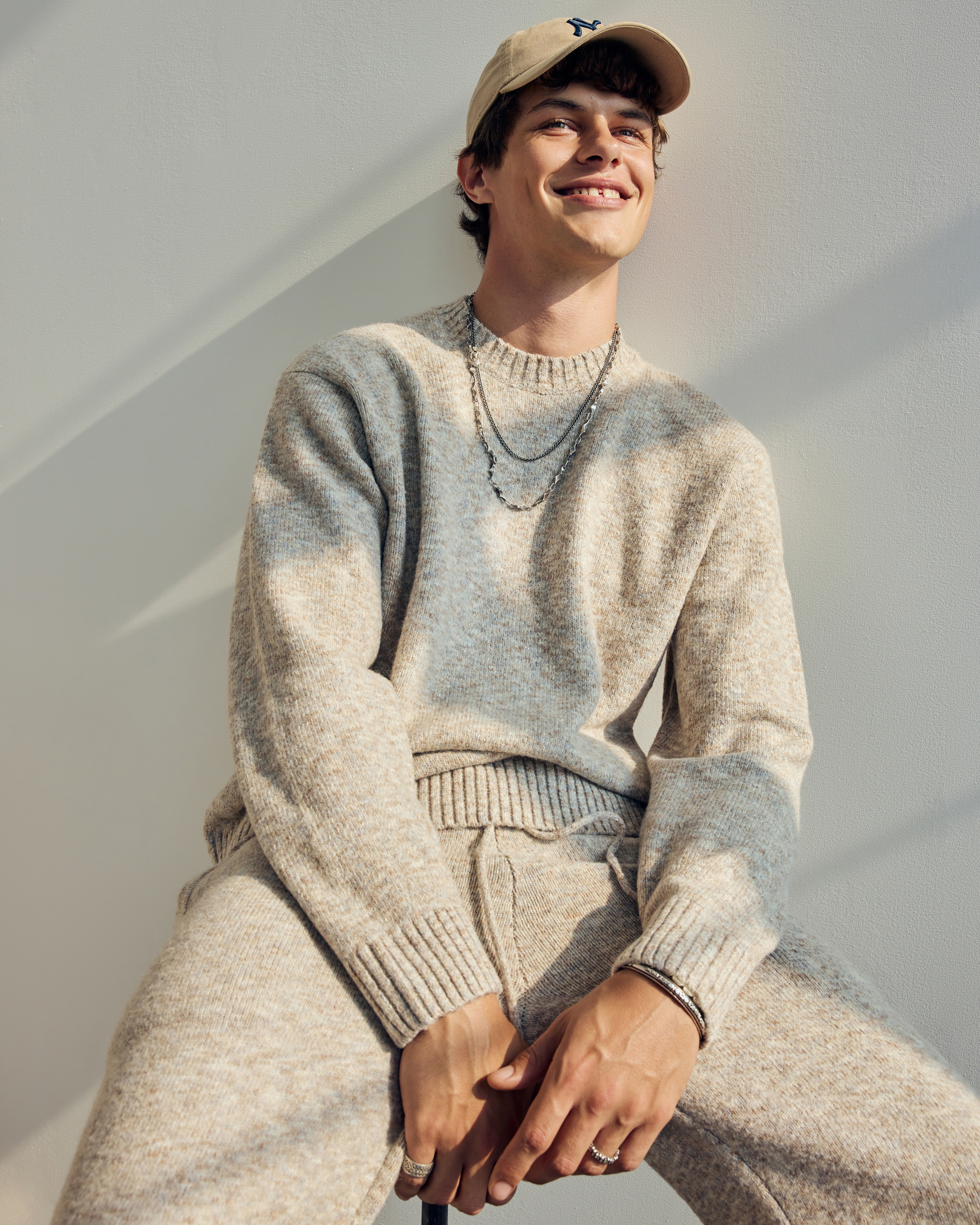 Abercrombie & Fitch Cozy Crew Sweater In Brown