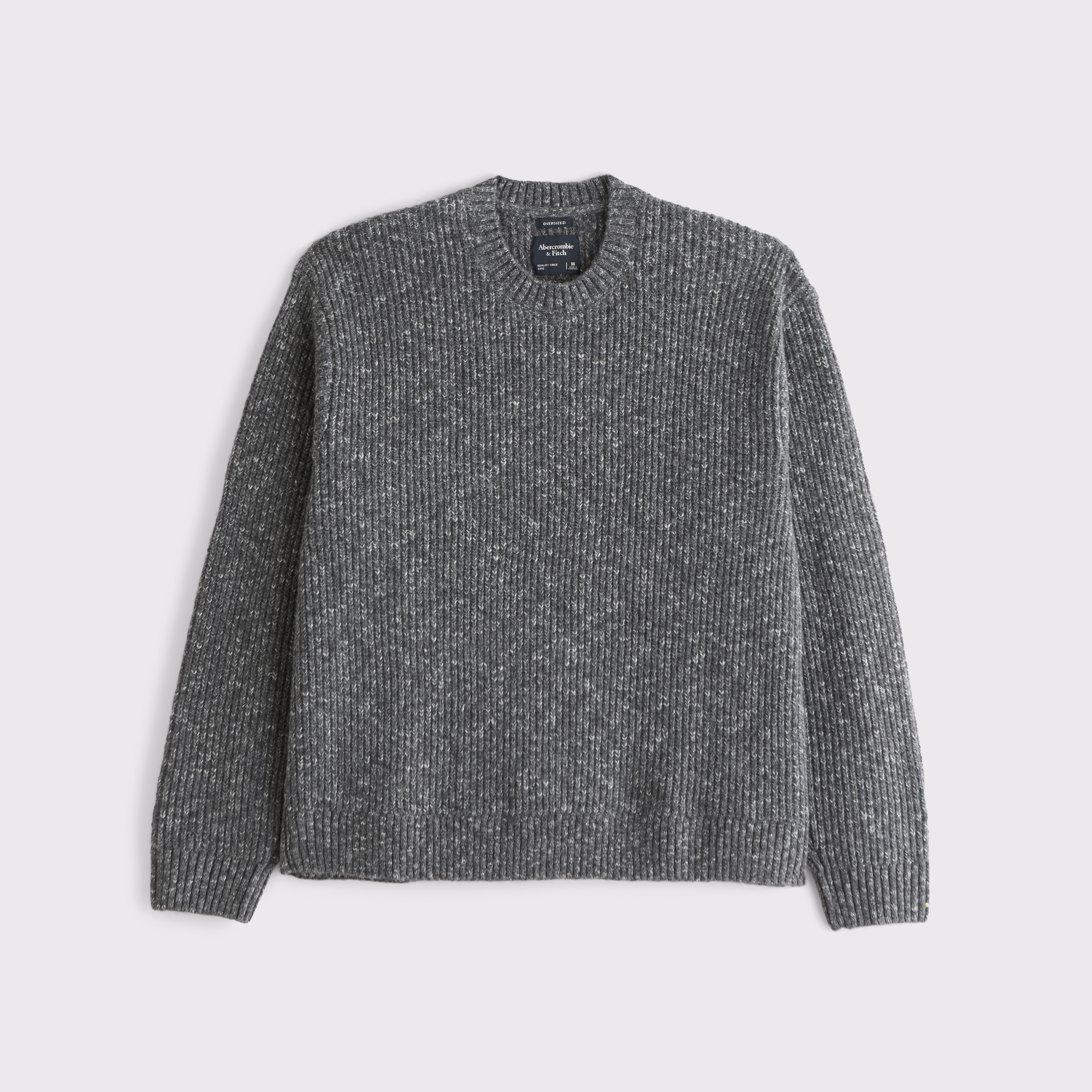 Abercrombie & Fitch A&f Essential Crew Sweater In Gray