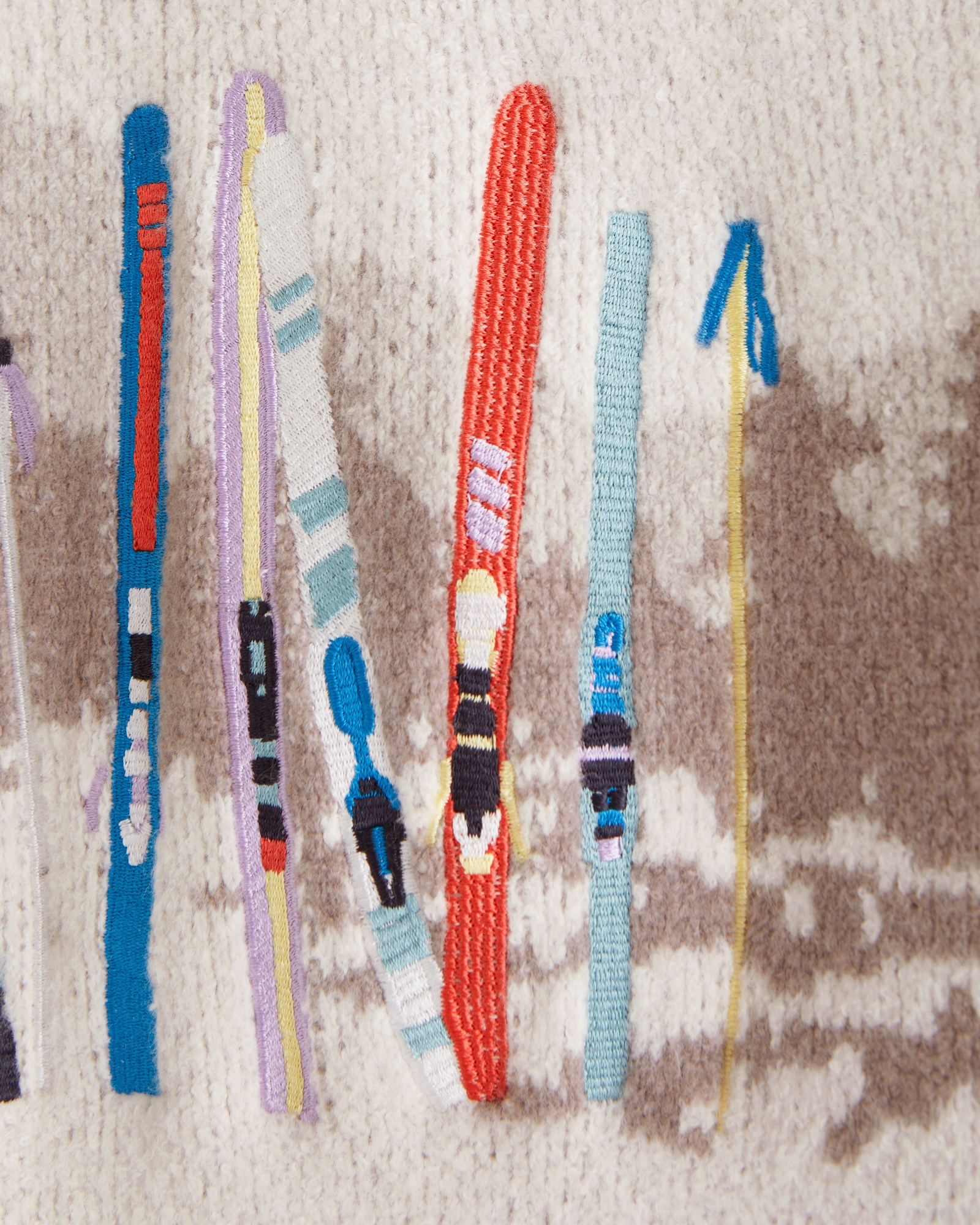 Oversized Holiday Graphic Crew Sweater