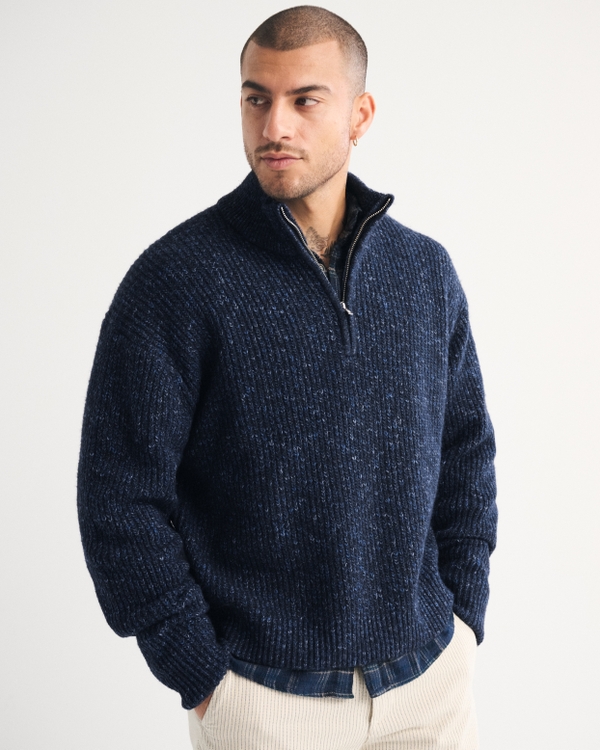 A&F Essential Half-Zip Sweater