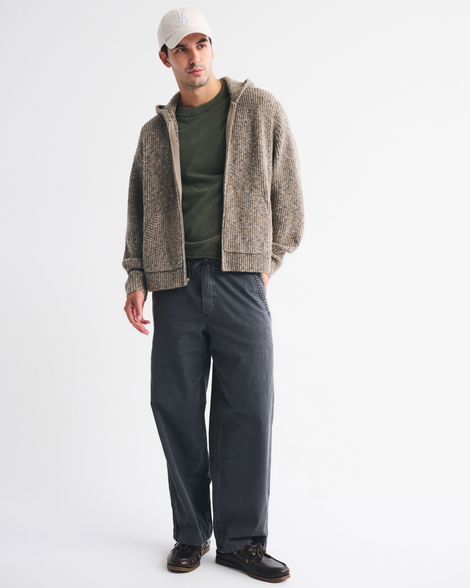 Full-Zip Hooded Sweater