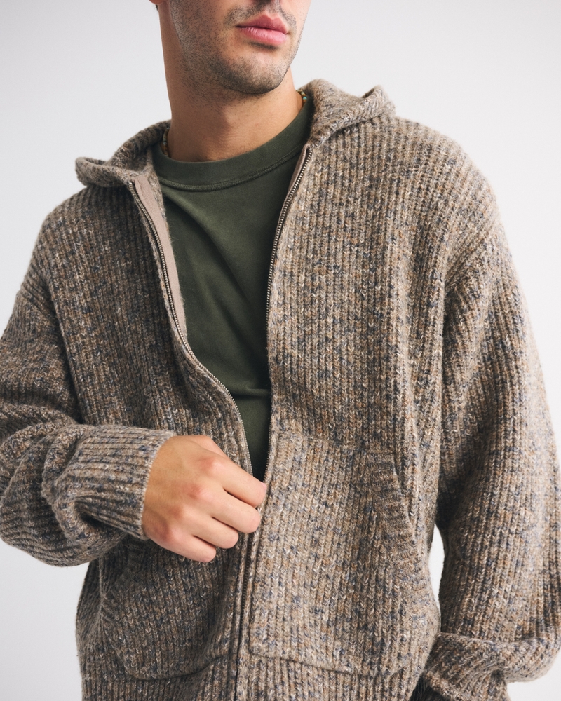 Full-Zip Hooded Sweater