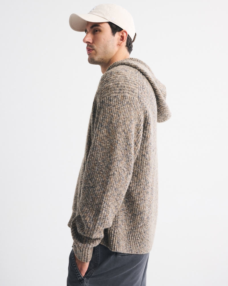 Full-Zip Hooded Sweater