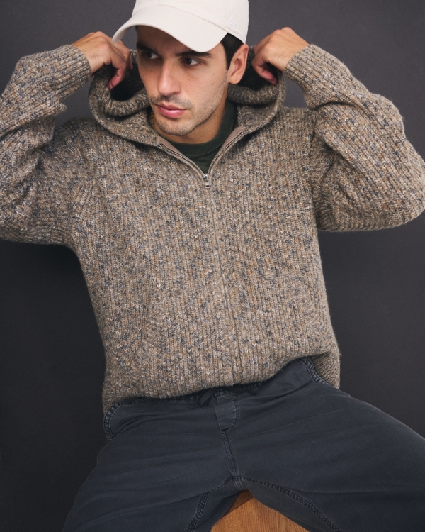 Full-Zip Hooded Sweater