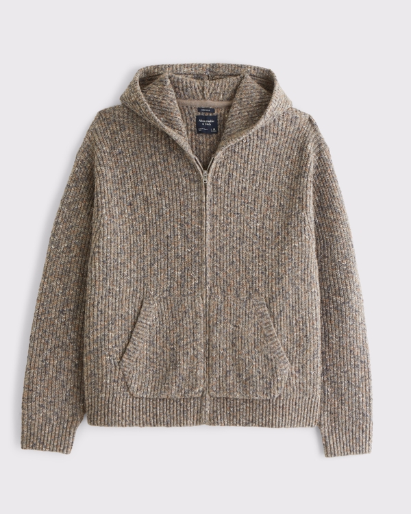 Men's Full-Zip Hooded Sweater | Men's Tops | Abercrombie.com