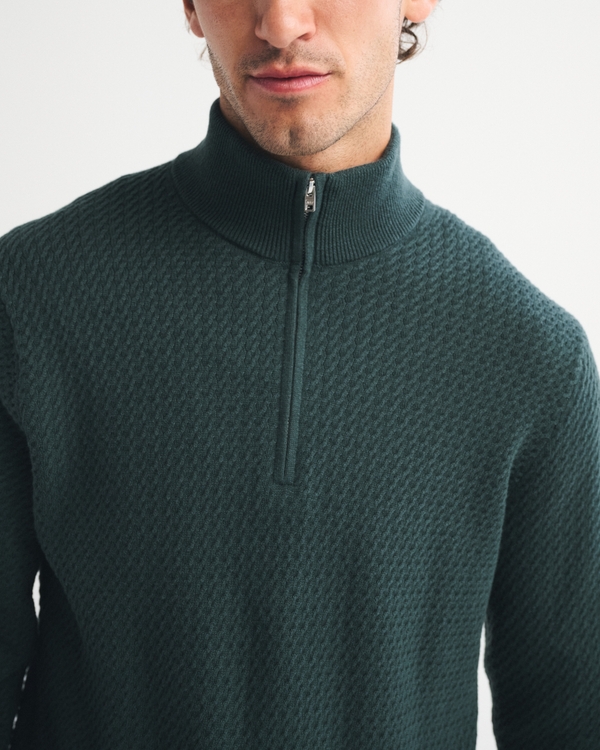 Cable Quarter-Zip Sweater