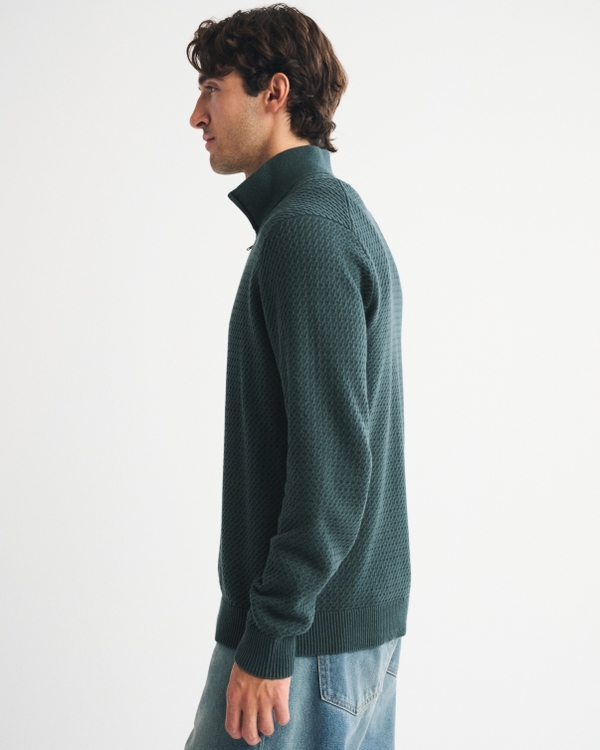 Cable Quarter-Zip Sweater