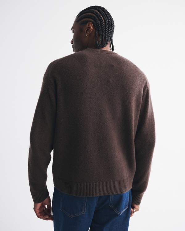 Oversized Western Graphic Crew Sweater