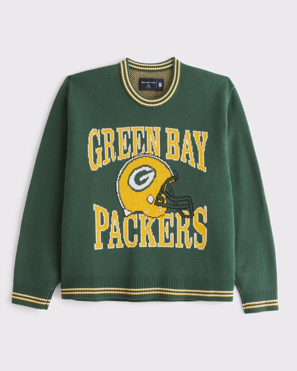 Green Bay Packers Crew Sweater, Green-packers view 1