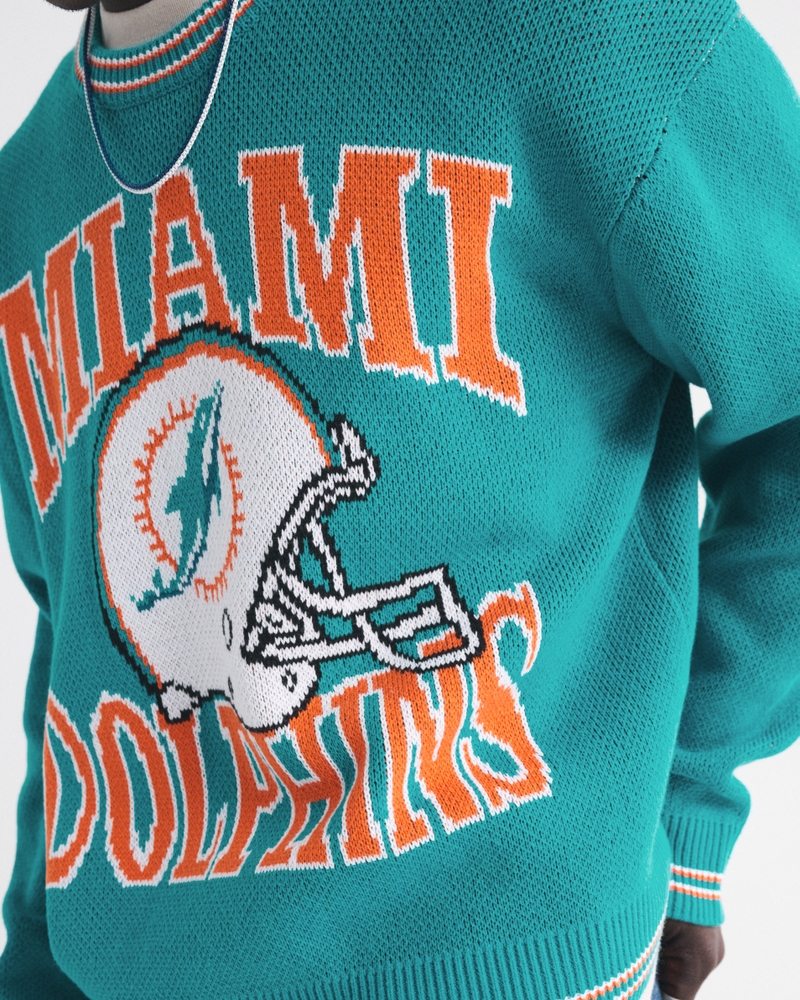 Miami Dolphins Crew Sweater