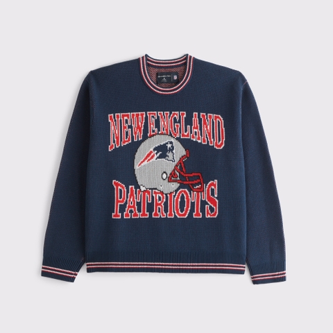 Мужские свитеры Abercrombie & Fitch New England Patriots Crew Sweater