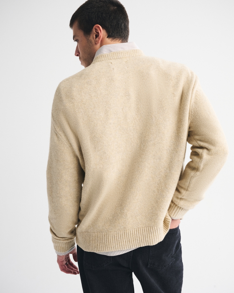 Oversized Western Graphic Crew Sweater