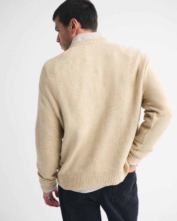 Oversized Western Graphic Crew Sweater