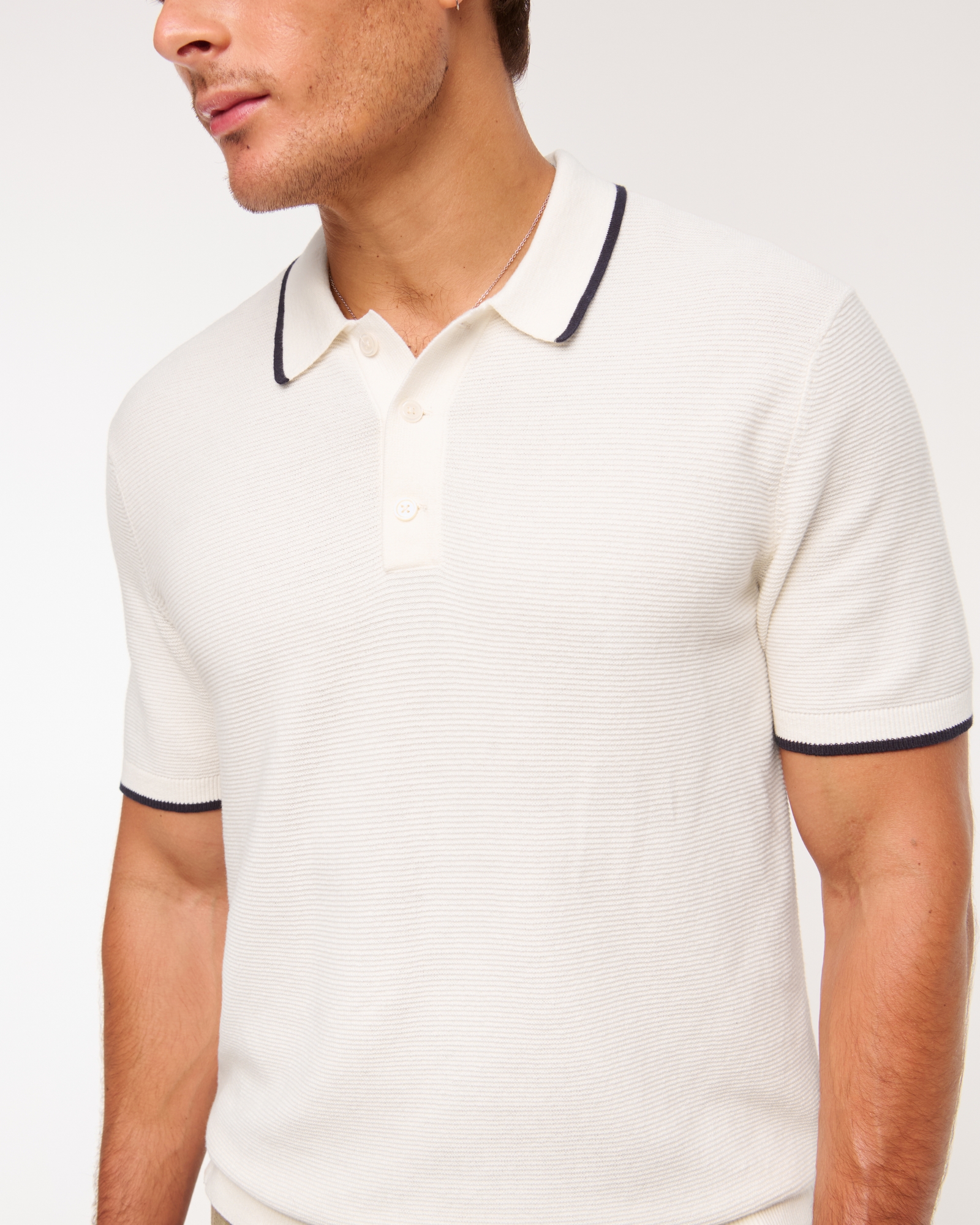 3-Button Sweater Polo