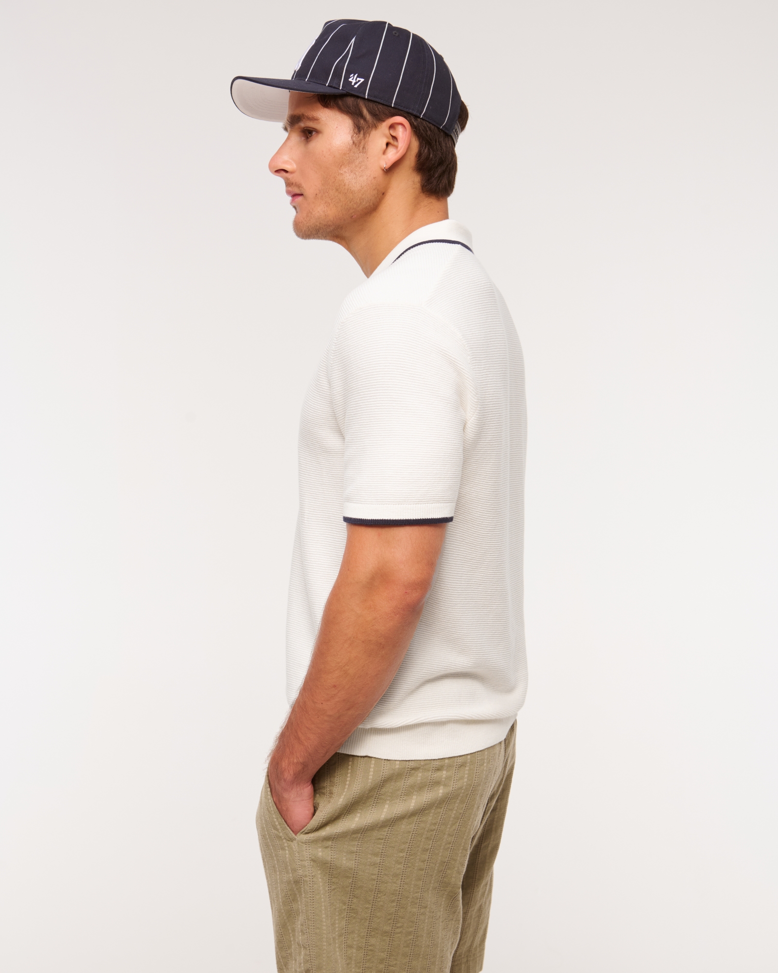 3-Button Sweater Polo