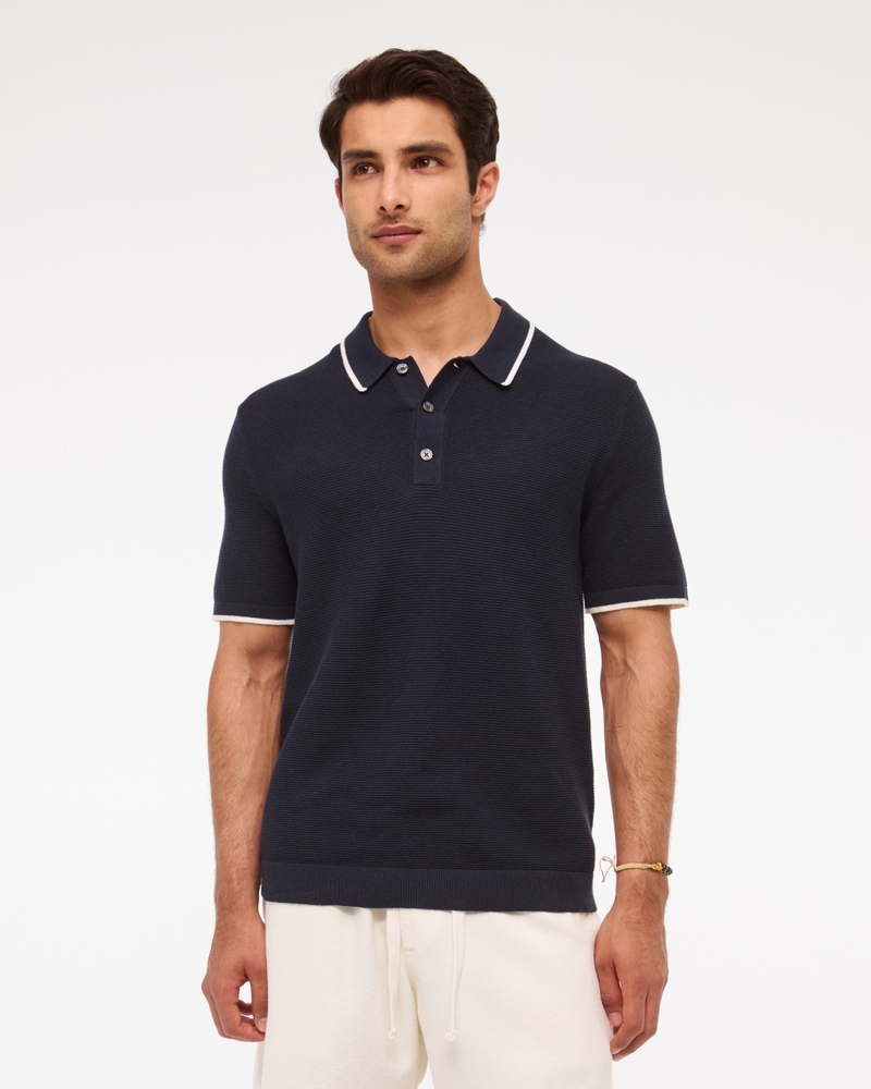 3-Button Sweater Polo
