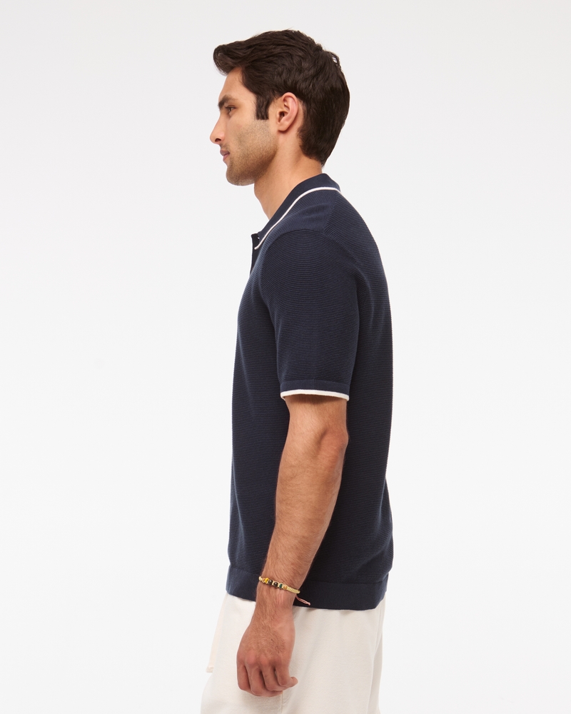 3-Button Sweater Polo