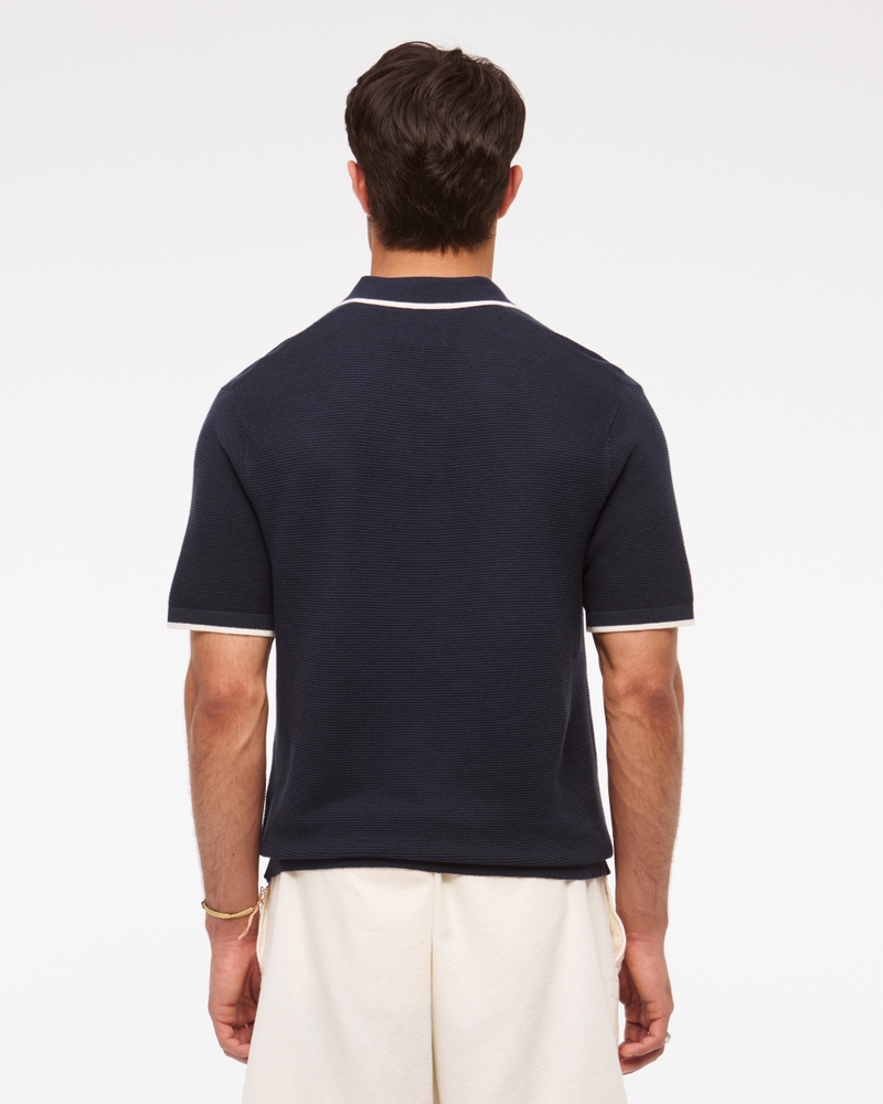 3-Button Sweater Polo