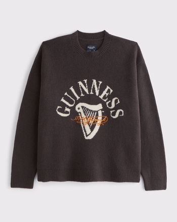 Oversized Guinness Graphic Crew Sweater